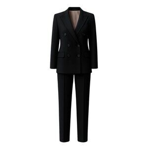 PRE-LOVED | Women's Black Oversized Wedding Suit